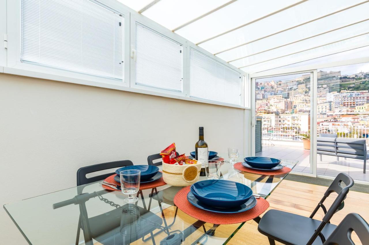 Seaview Terrace 360°& Elegant Loft Apartman Nápoly Kültér fotó