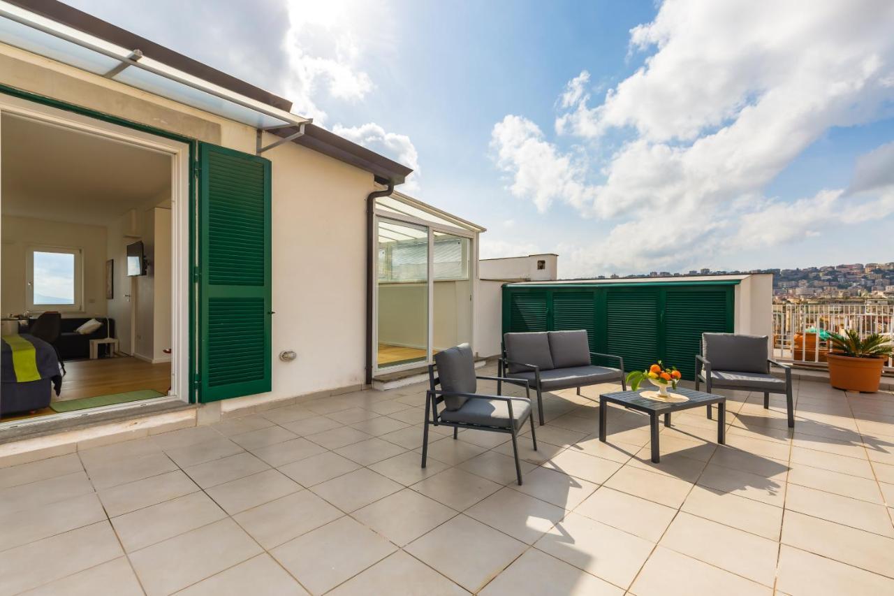 Seaview Terrace 360°& Elegant Loft Apartman Nápoly Kültér fotó