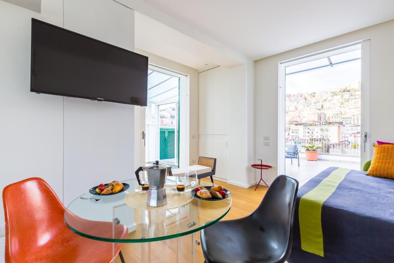 Seaview Terrace 360°& Elegant Loft Apartman Nápoly Kültér fotó