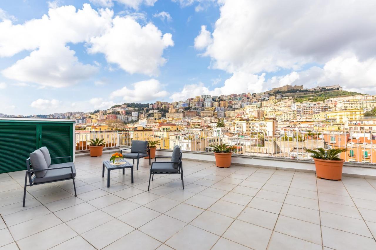Seaview Terrace 360°& Elegant Loft Apartman Nápoly Kültér fotó