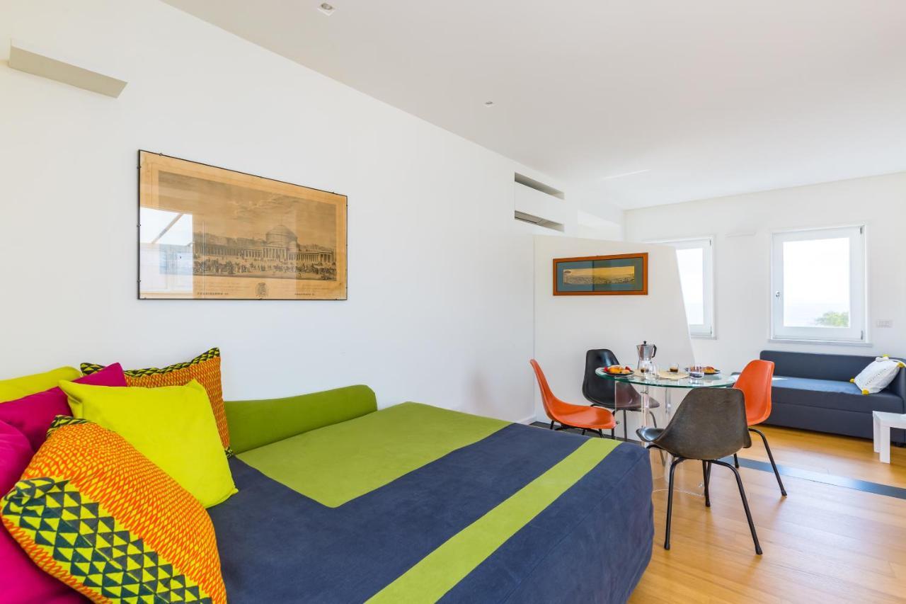 Seaview Terrace 360°& Elegant Loft Apartman Nápoly Kültér fotó